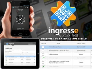 CONTROLE DE ENTRADA COM ESTILO
 