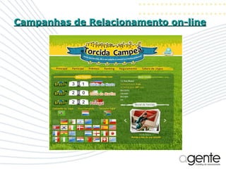 Campanhas de Relacionamento on-line 