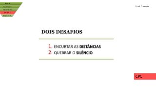 Captação
Qualificação
Apresentação
Proposta
Negociação
Funil: Proposta
CPC
 