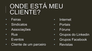 Mercado/público alvo
FOCO
 