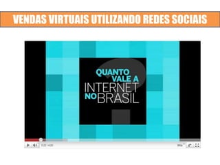 VENDAS VIRTUAIS UTILIZANDO REDES SOCIAIS
 