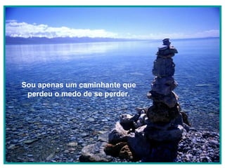 Sou apenas um caminhante que
perdeu o medo de se perder.

 