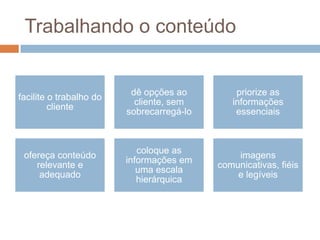 Trabalhando o conteúdo