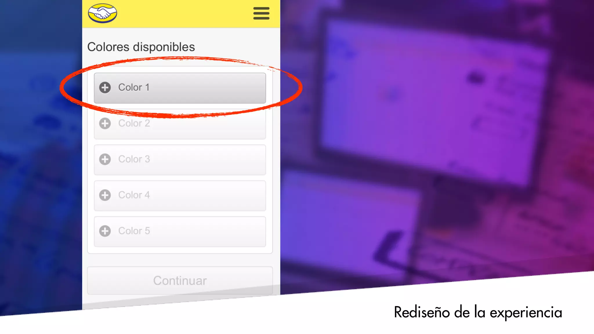 Rediseño de la experiencia
 