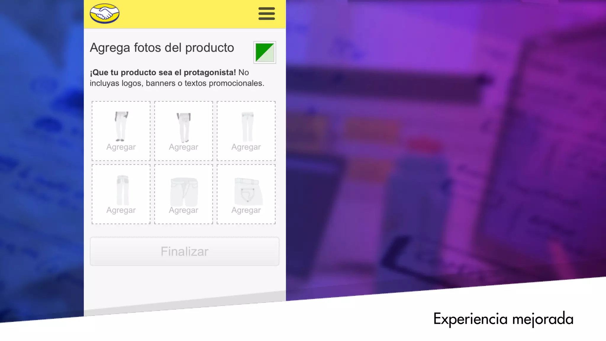 Experiencia mejorada
 