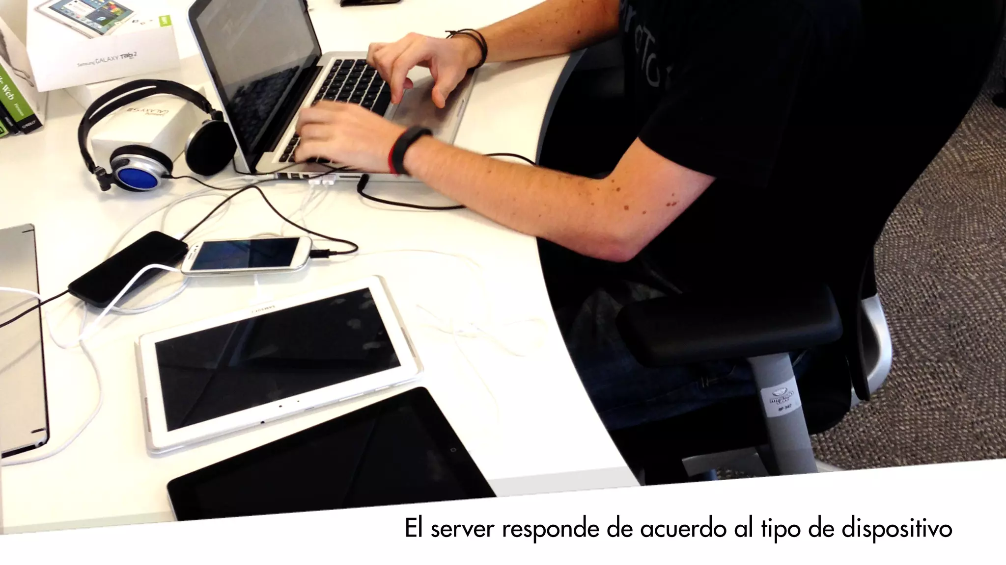 El server responde de acuerdo al tipo de dispositivo
 