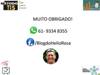 MUITO OBRIGADO!
61- 9334 8355
/BlogdoHelioRosa
 
