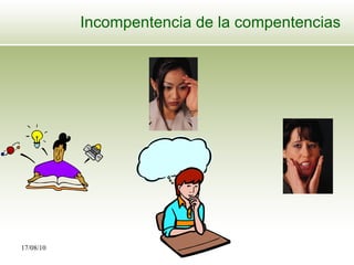 Incompentencia de la compentencias 