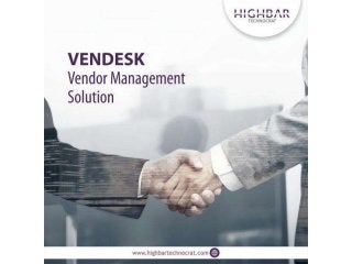 VENDESK - Vendor Management Solution by Highbar Technocrat.Ppt