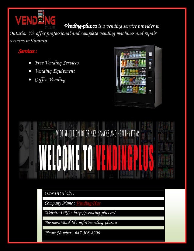 Professional Vending Machine Repair Services In Toronto