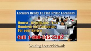 Vending Locator Network
 