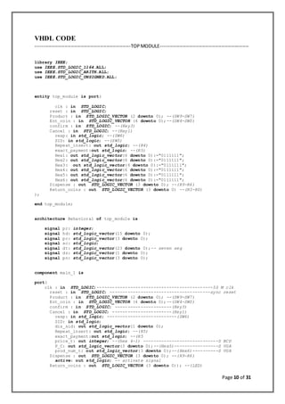 Vending Machine Encoding Vending machine | DOCX