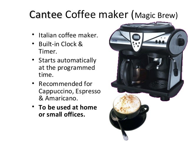 Cantee Coffee Maker Cantee Coffee Maker