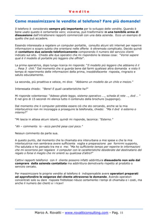 Vendite   Elementi Pratici