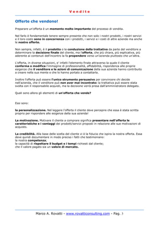 Vendite   Elementi Pratici