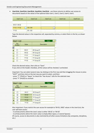 Vendom Document Control System User Manual | PDF