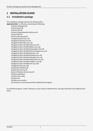 Vendom Document Control System User Manual | PDF