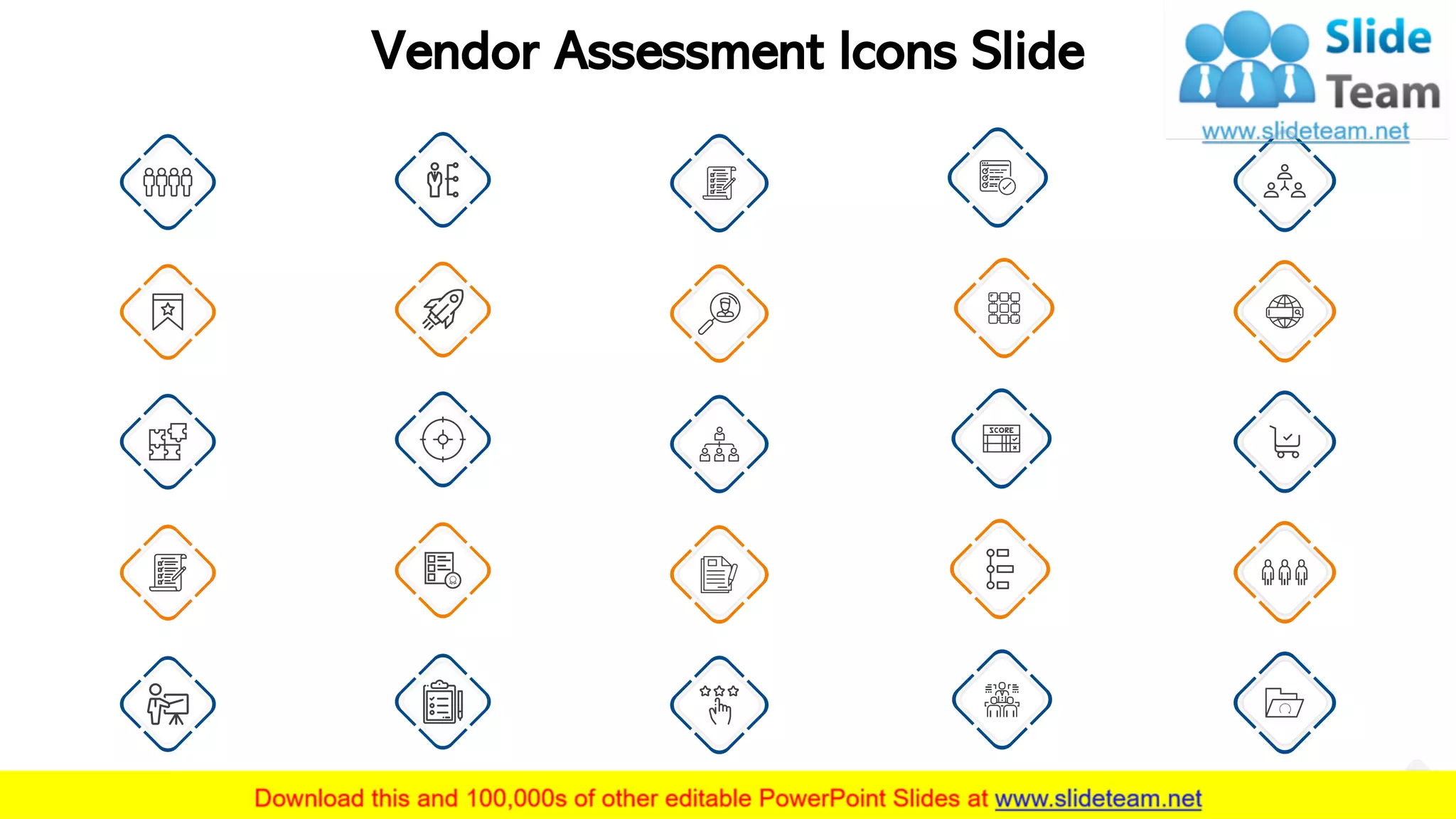 Vendor Assessment Icons Slide
14
 