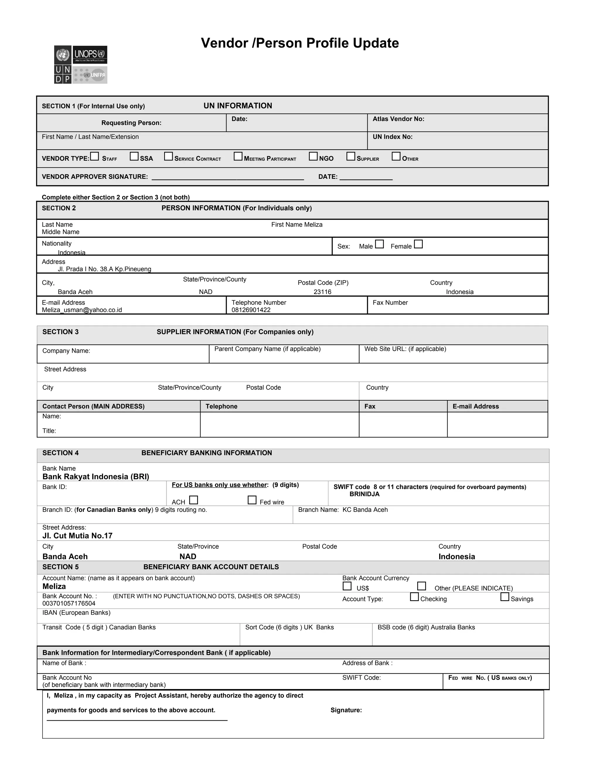 Vendor Form 12 07[1].New Form | DOC