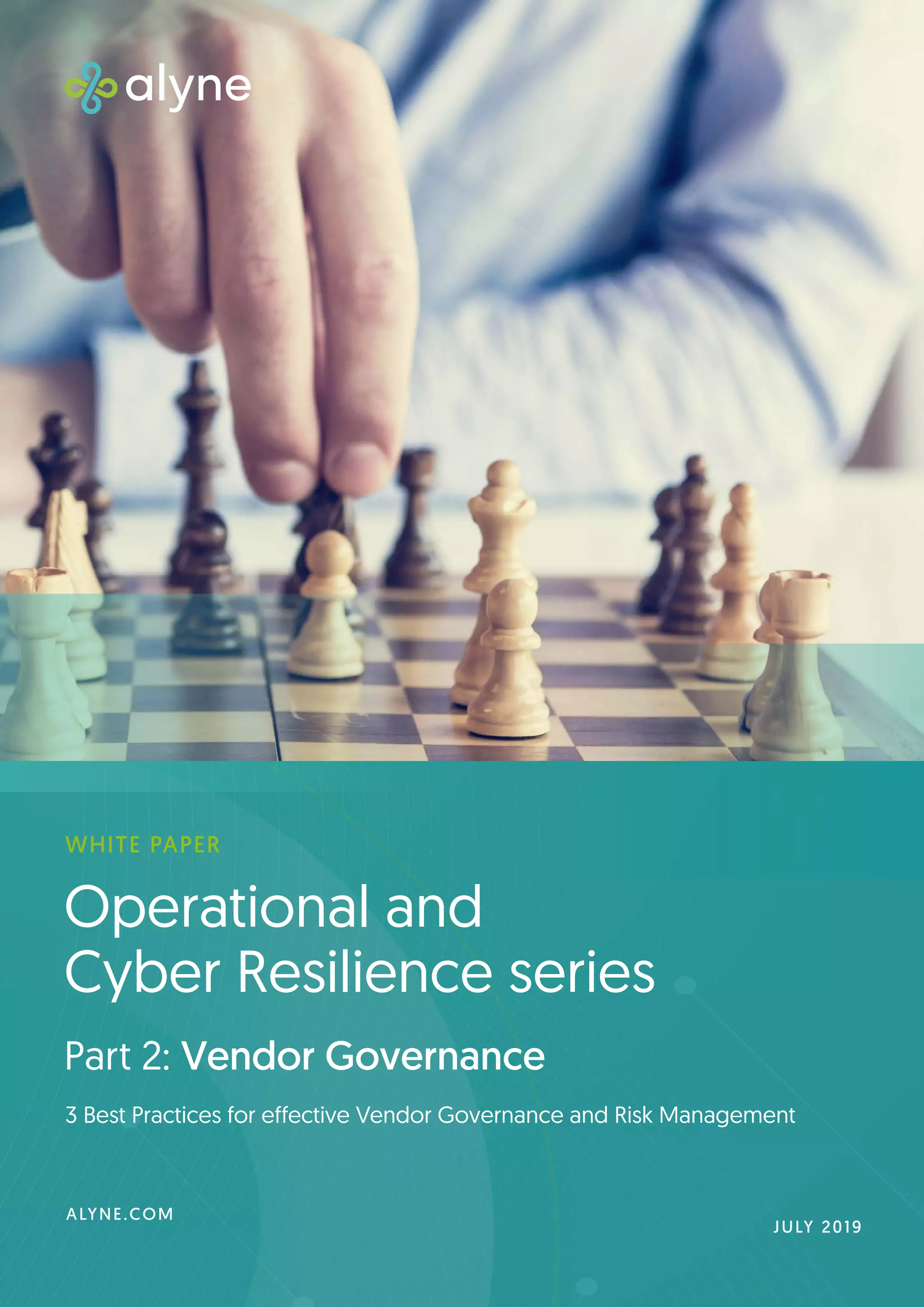 Vendor Governance - Alyne Operational & Cyber Resilience White Paper ...