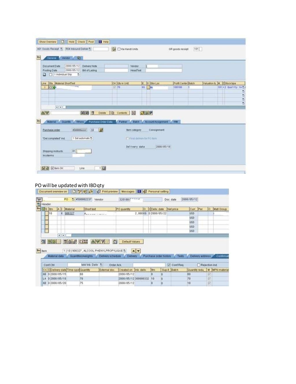 Vendor managed consignment process SAP MM