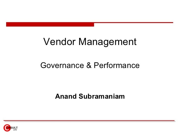 Vendor Management