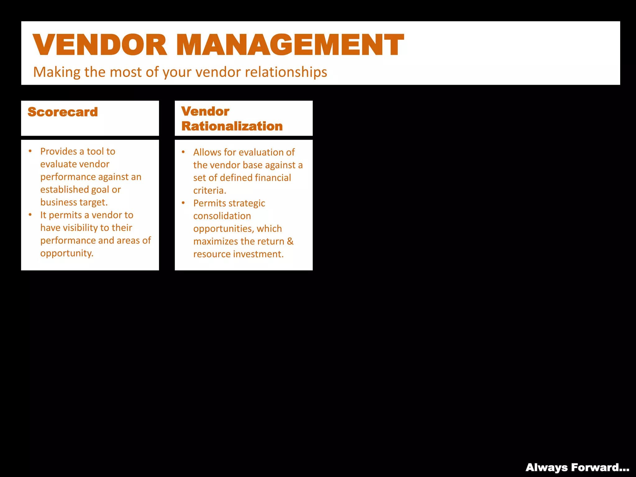 Vendor Management | PPTX