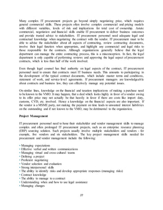 Vendor Management - An Overview (Project File) | DOCX