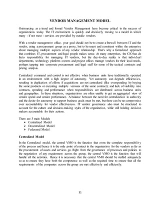 Vendor Management - An Overview (Project File) | DOCX