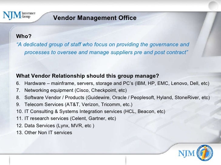 vendor management job description