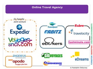 Online Travel Agency
                        OTA



GL Expedia
Joint venture




                                                             FORMATION- MARKETING - CREATION D’EVENEMENTS
                                       © Rodolphe Delaunay
 