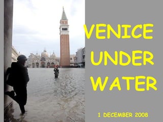 VENICE  1 DECEMBER 2008 UNDER WATER 