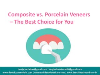 Composite vs. Porcelain Veneers
– The Best Choice for You
 
