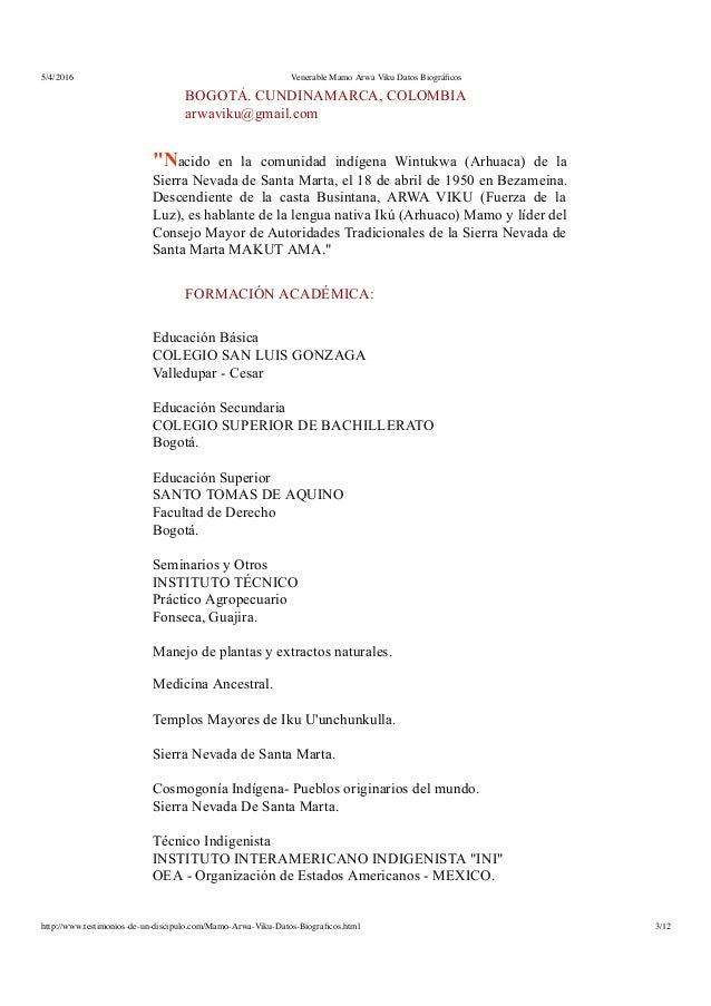 Venerable mamo arwa viku datos biográficos Venerable mamo arwa viku datos biográficos
