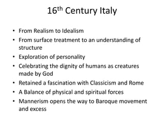 Women ArtistsWomen’s roles in Florence, Sienna and Venice very limitedMore relaxed guild system outside of these cities