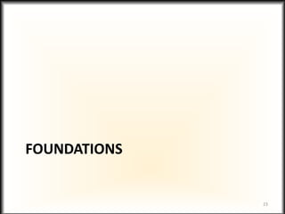 FOUNDATIONS
23
 