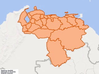 Plataforma: GeoJSON
Elaboración: N. Hernández
Geografía: Venezuela
 