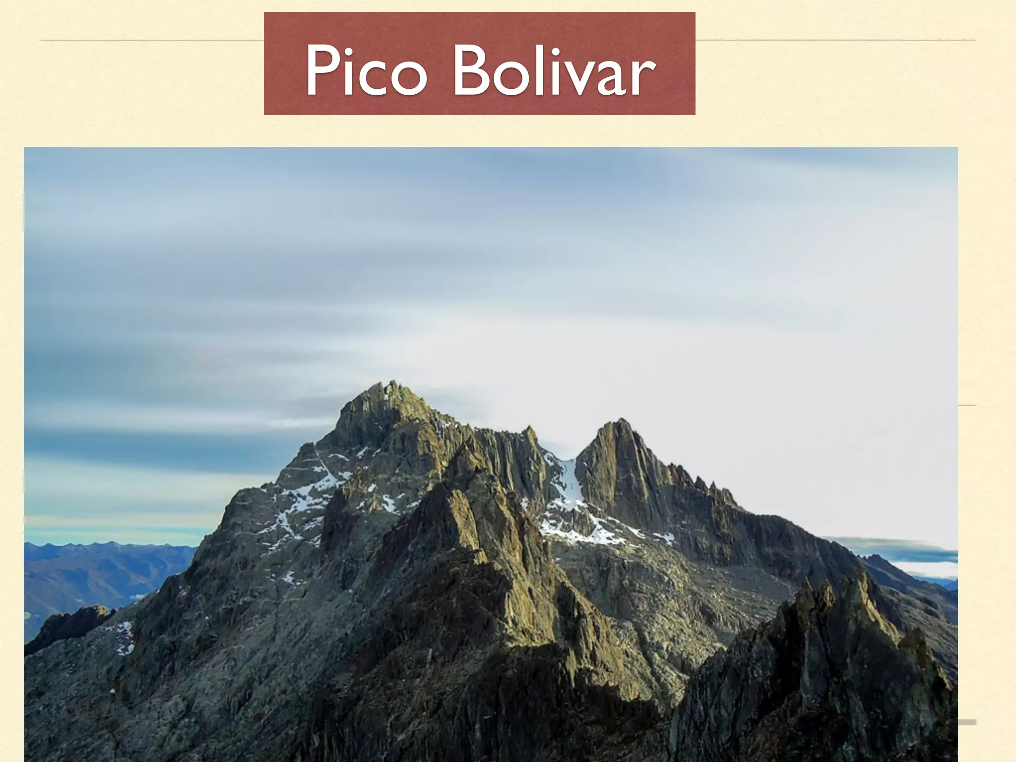Pico Bolivar