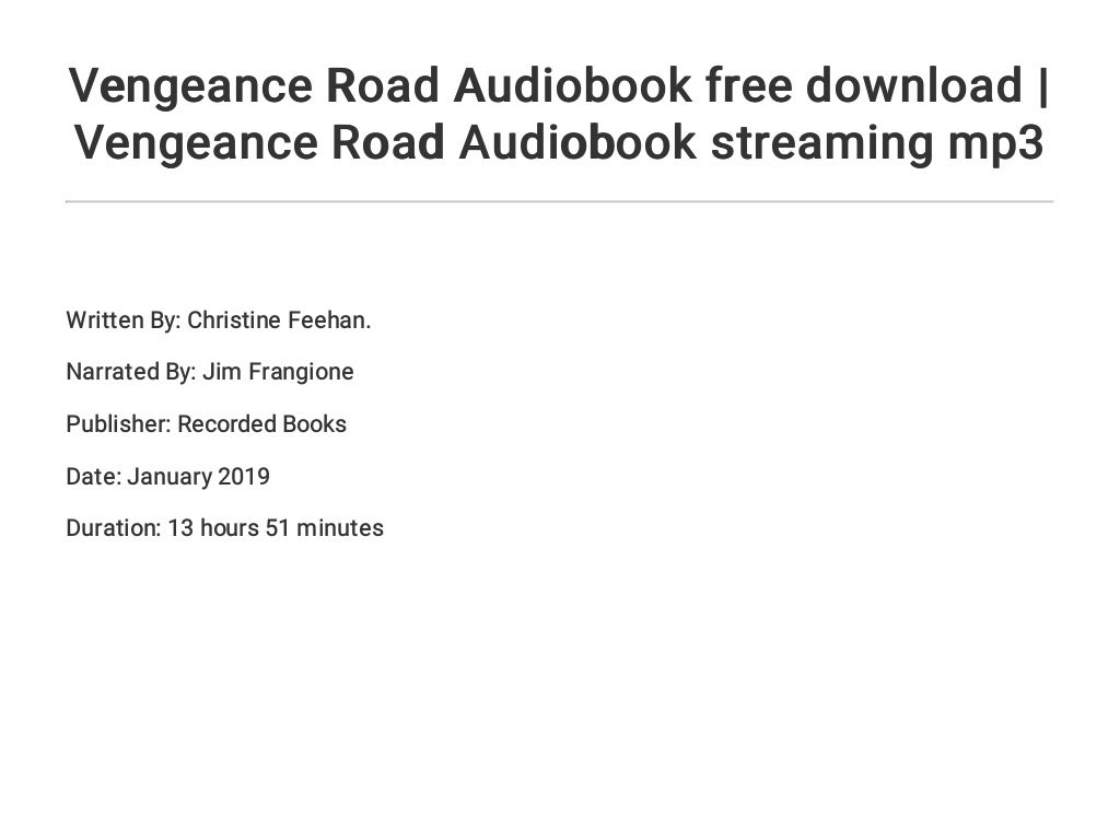 vengeance road book vengeance road book
