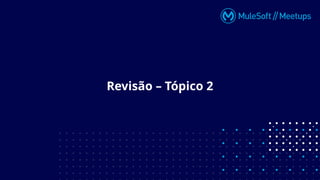 Revisão – Tópico 2
 