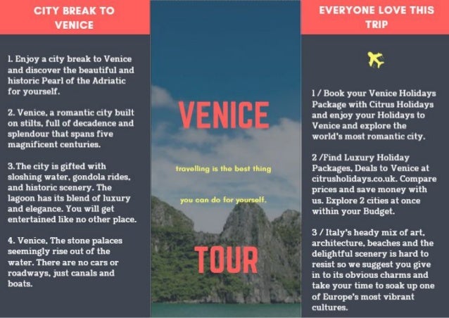 Venice City Break Deals Tour The Most Romantic City With Citrus Hol