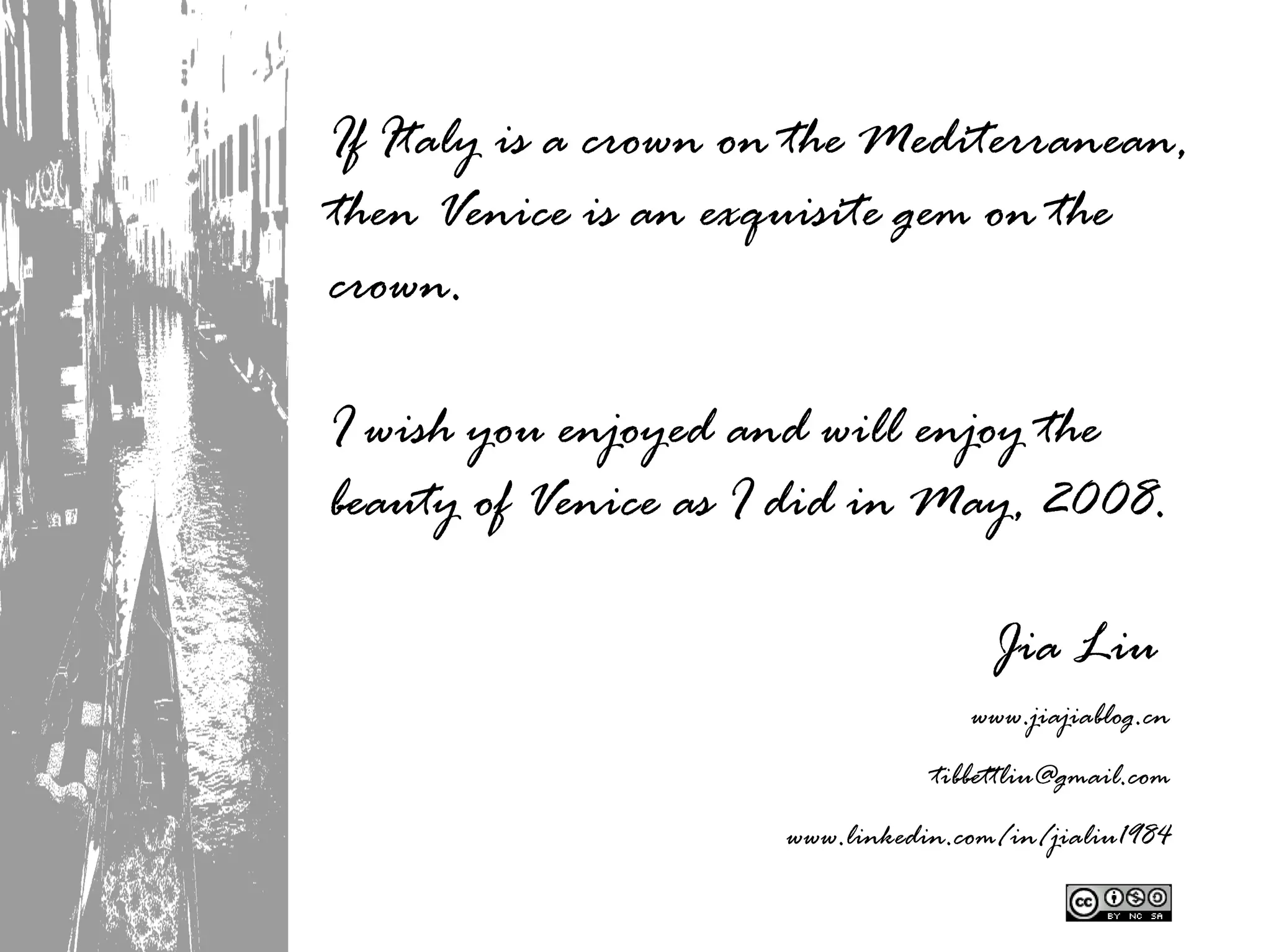 Venice, The City On Water (Please see full screen)