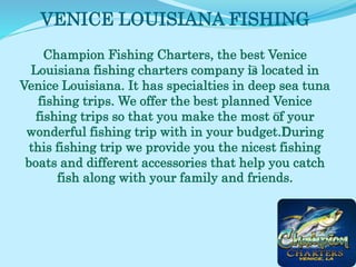 Venice fishing charters