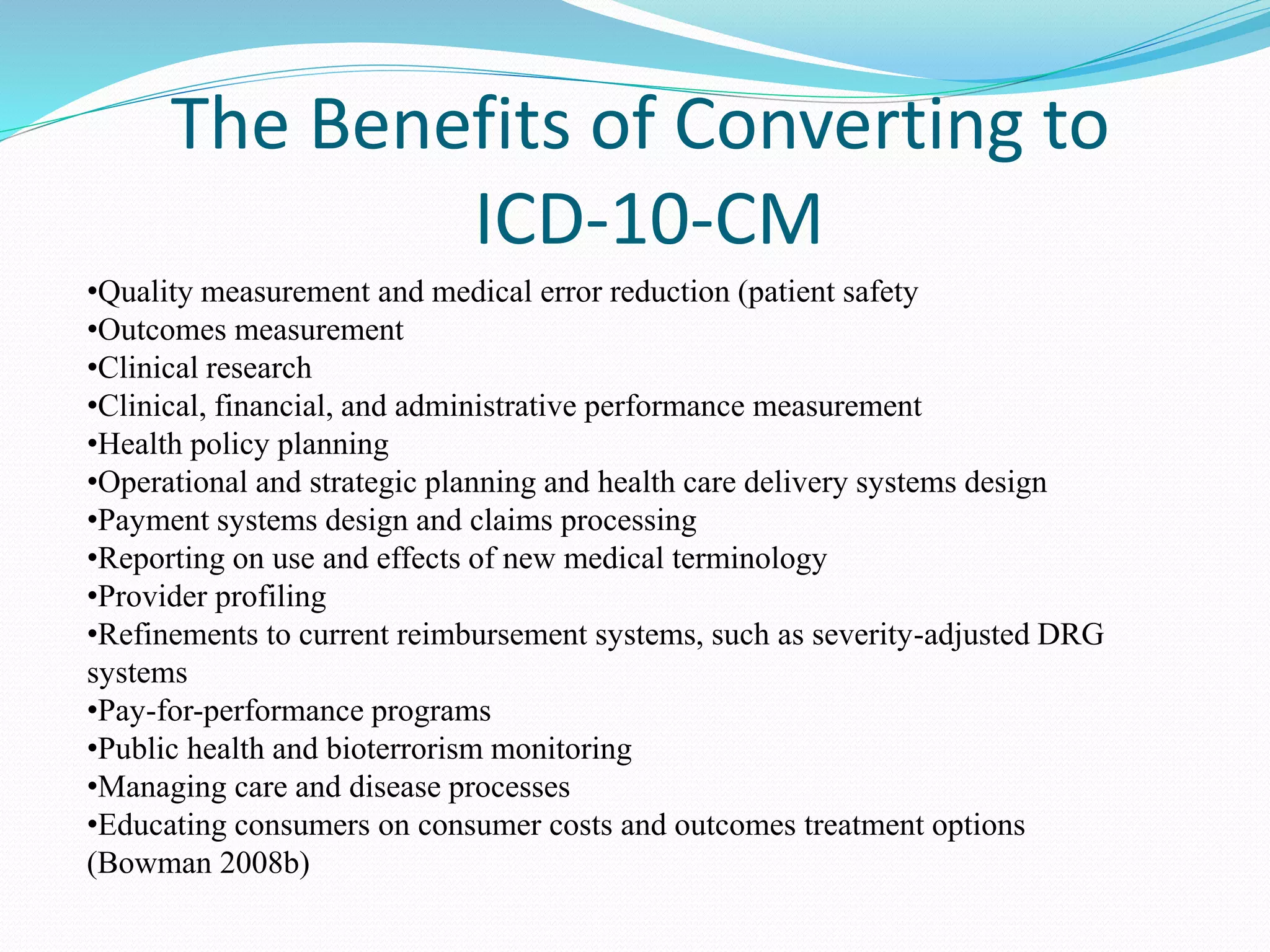 ICD-10-CM - An Introduction | PPTX