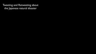 Tweeting and Retweeting about
 the Japanese natural disaster
 