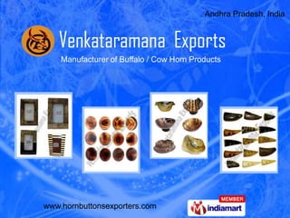 Andhra Pradesh, India  Manufacturer of Buffalo / Cow Horn Products 