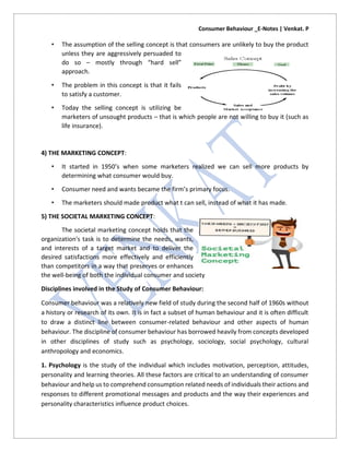 Consumer Behaviour _E-Notes-1 (Introduction,Significance,Ethical ...