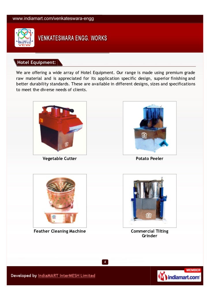 Venkateswara Engineering Works, Coimbatore, Bakery Equipment