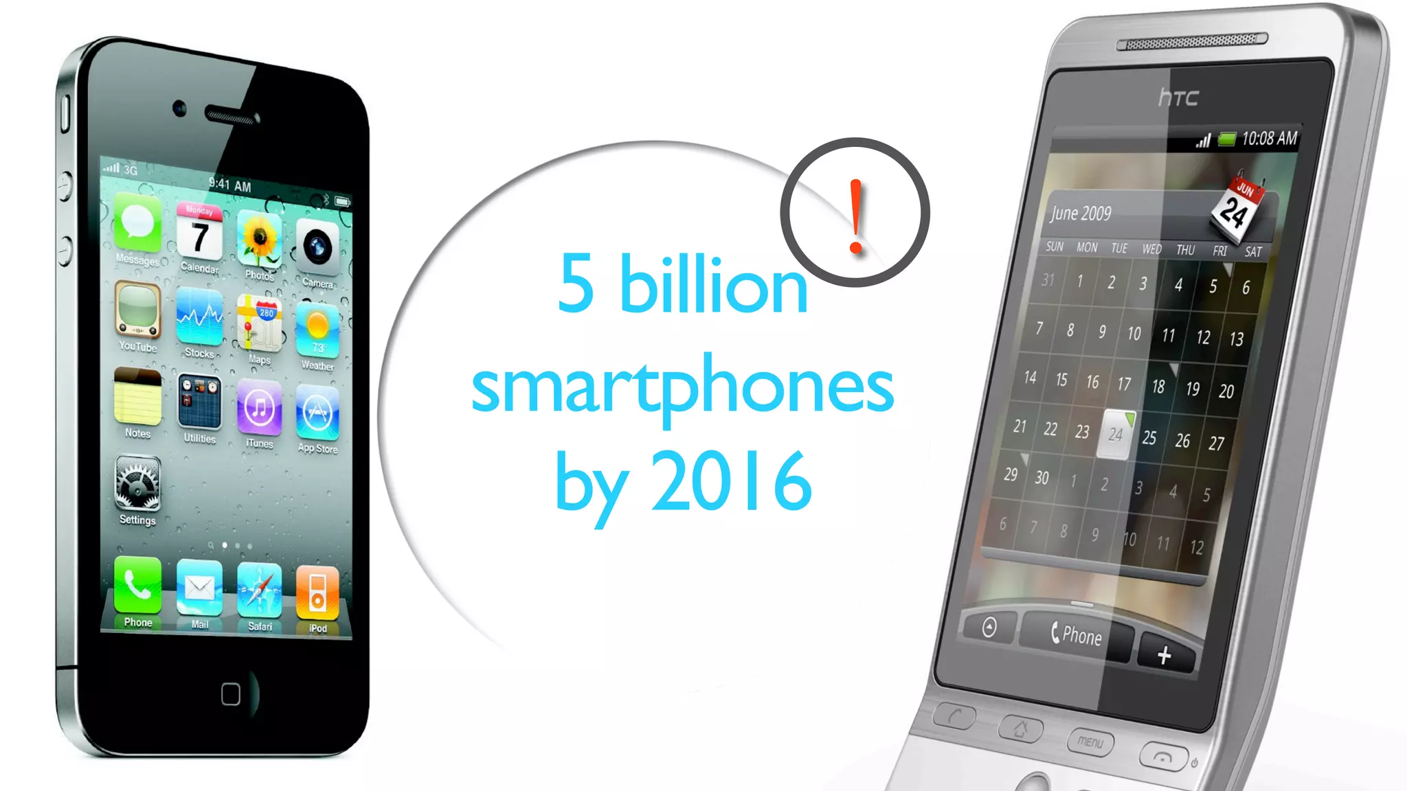 !
  5 billion
smartphones
  by 2016
 