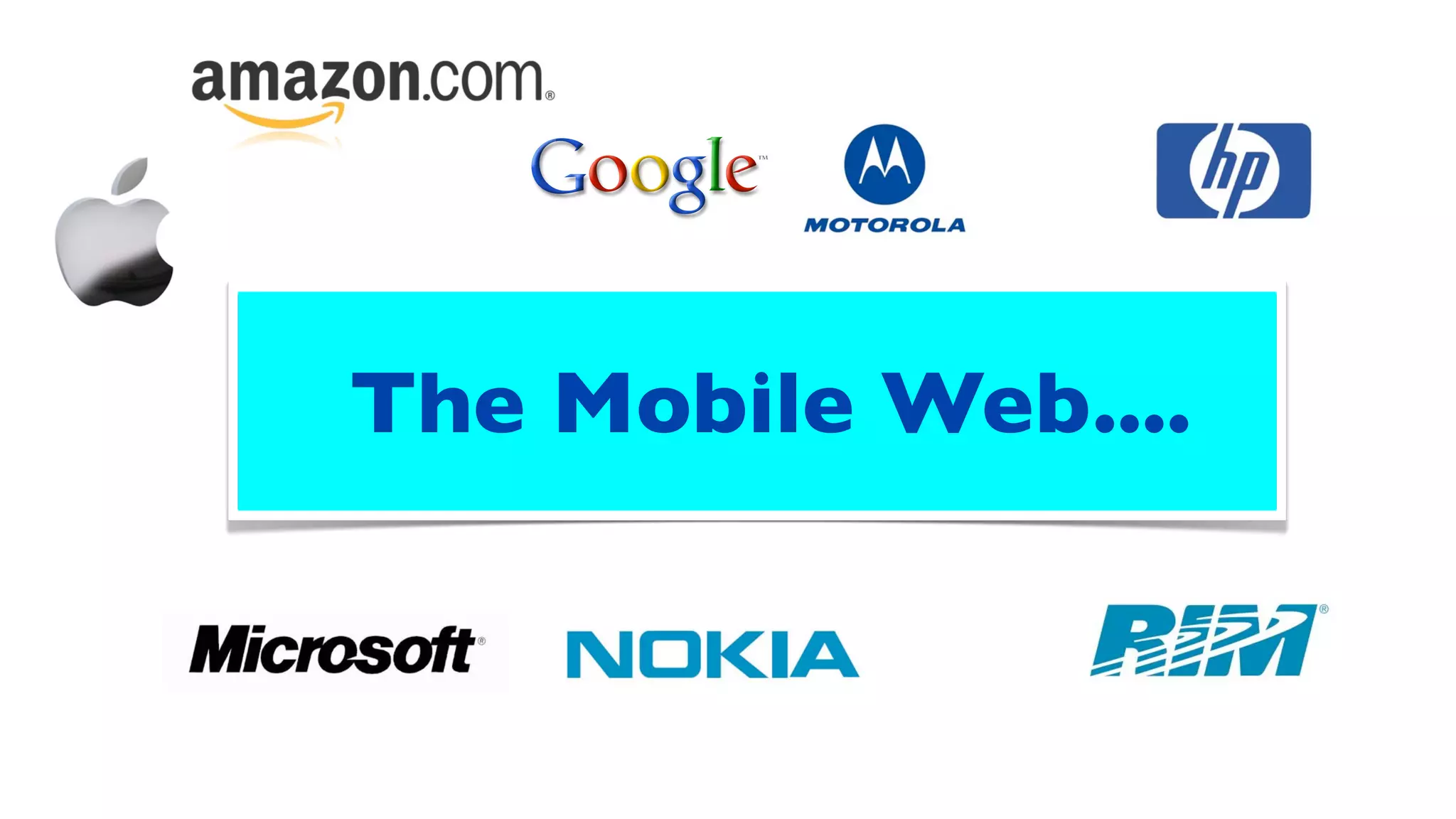The Mobile Web....
 